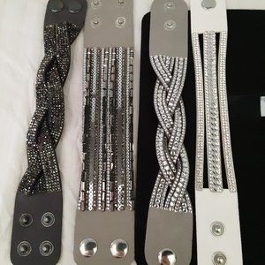 Paparazzi Snap Rhinestone Bracelet Lot(4)